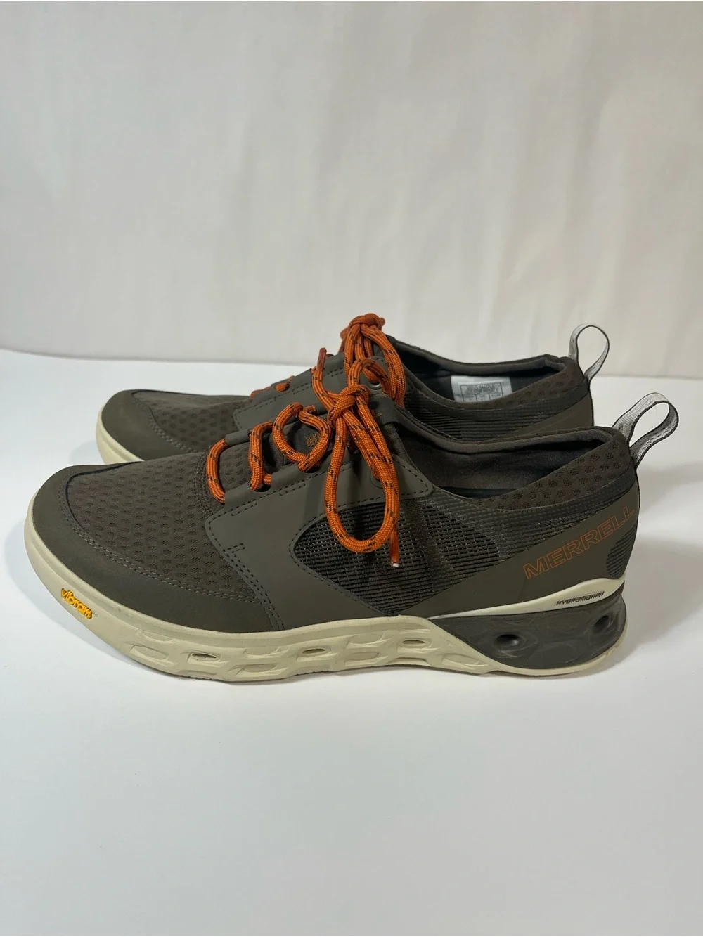 Merrell Tideriser Lace Boat Water Shoes Brown Orange Men's 9